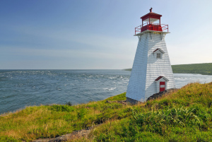 Boar's Head Lighthouse on Long Island, Digby County, Nova Scotia (Dennis Jarvis photo).