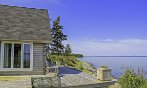 Our seaside cottage features an unparalleled view of St. Mary's Bay.